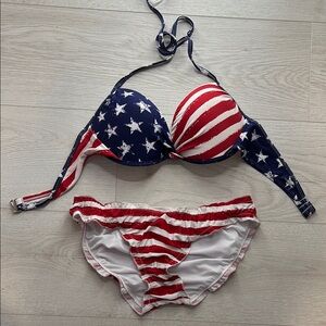 Patriotic Stars and Stripes Bikini